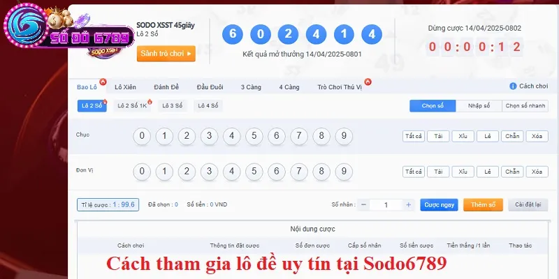 Cách tham gia lô đề uy tín tại Sodo6789 Cách tham gia lô đề uy tín tại Sodo6789