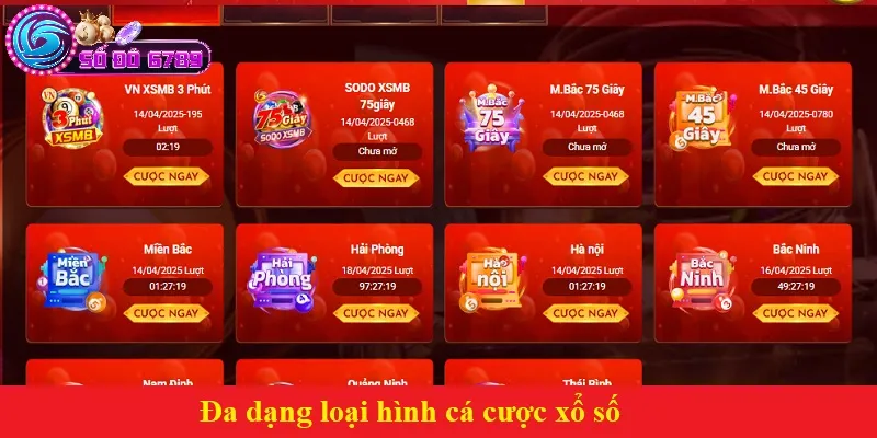 Đa dạng loại hình cá cược xổ số Đa dạng loại hình cá cược xổ số