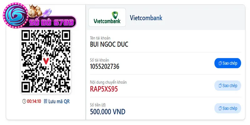 Kiểm tra thông tin trước khi thực hiện quy trình nạp tiền